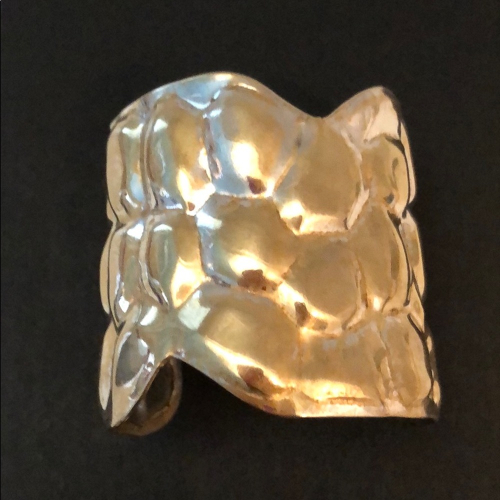 VINTAGE SILVER METAL CUFF BRACELET